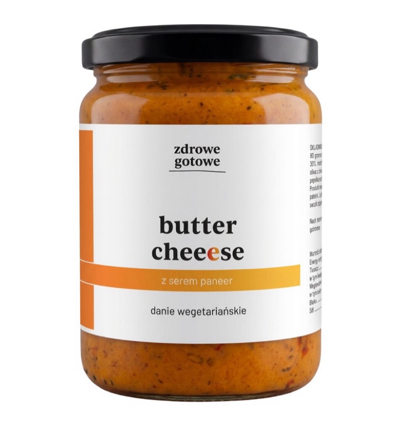 Butter cheeese z serem pareer