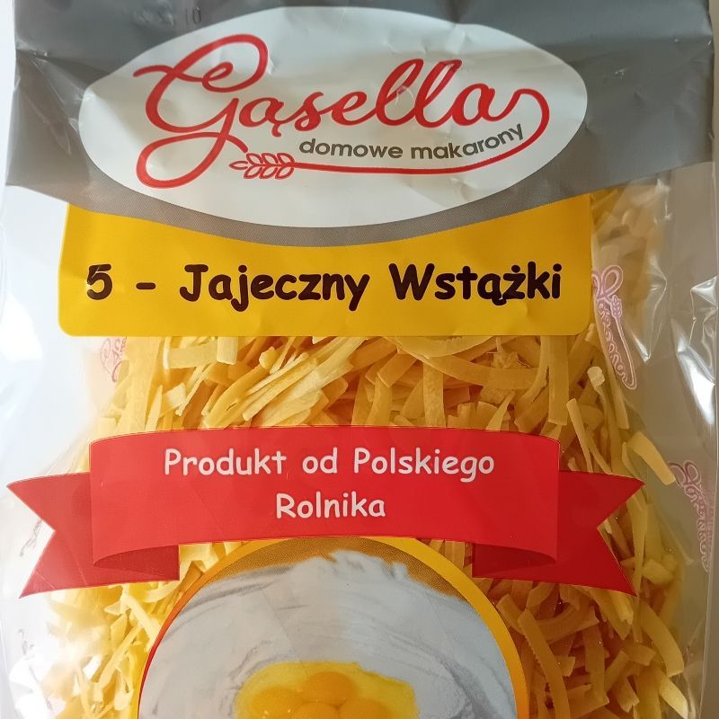 Gąsella Makaron 5-jajeczny WSTĄŻKI 500 g