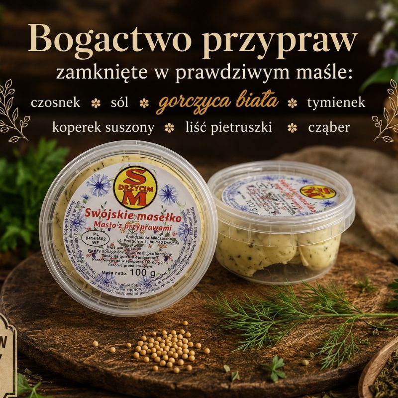 "Swojskie masełko" Masło z przyprawami