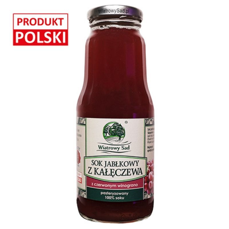 Sok jabłkowy z czerwonym winogronem 300ml