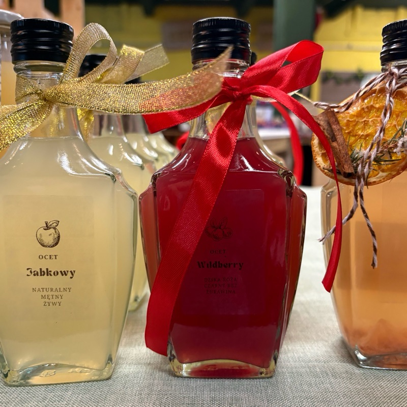 Ocet „Wildberry” żywy naturalnie mętny