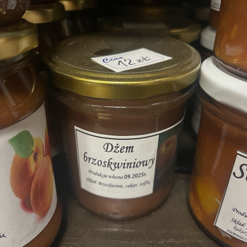 Dżem brzoskwiniowy 15% cukru
