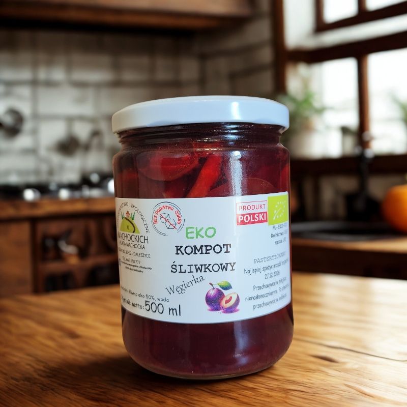 Kompot śliwkowy bez cukru EKO