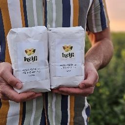 Logo sklepu HELFI manufaktura mąki