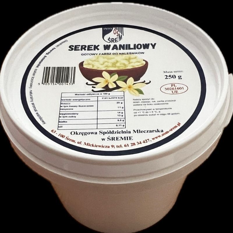 Serek Waniliowy z Naturalnym Aromatem