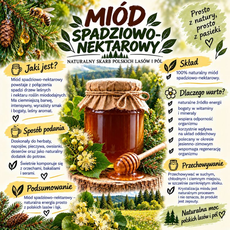 Miód Spadziowo-nektarowy
