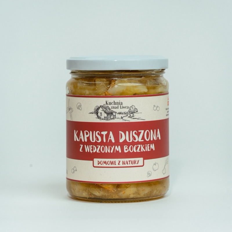 Kapusta duszona z wędzonym boczkiem 540 ml