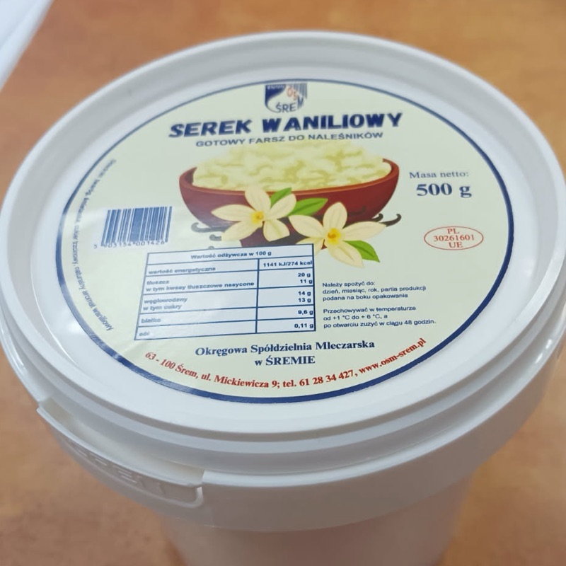 Serek Waniliowy z naturalnym aromatem