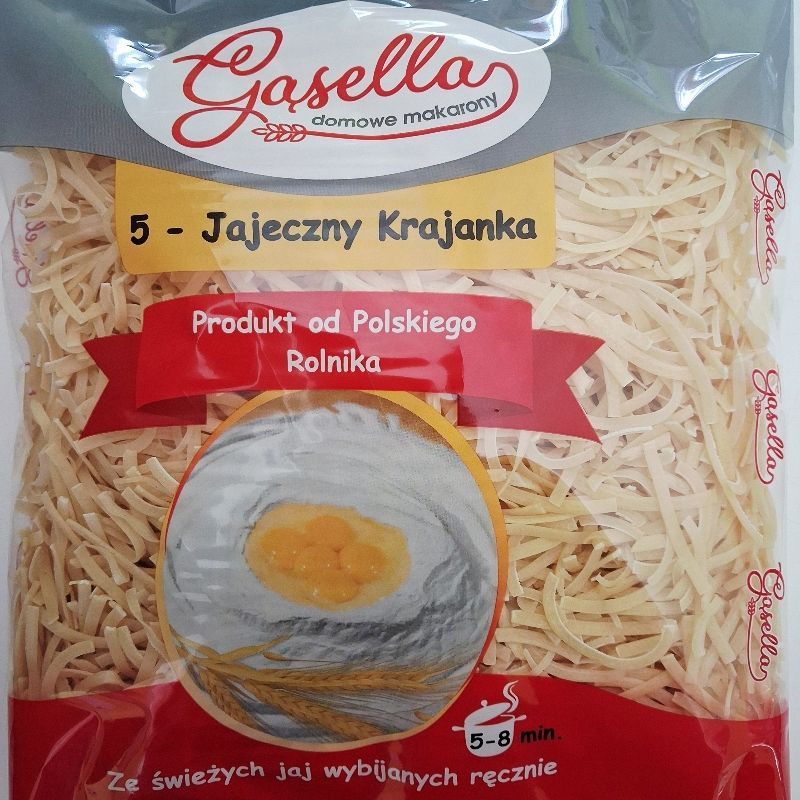 BOX Gąsella Makarony KRAJANKA 10x500g makaronu 5-jajecznego 5kg
