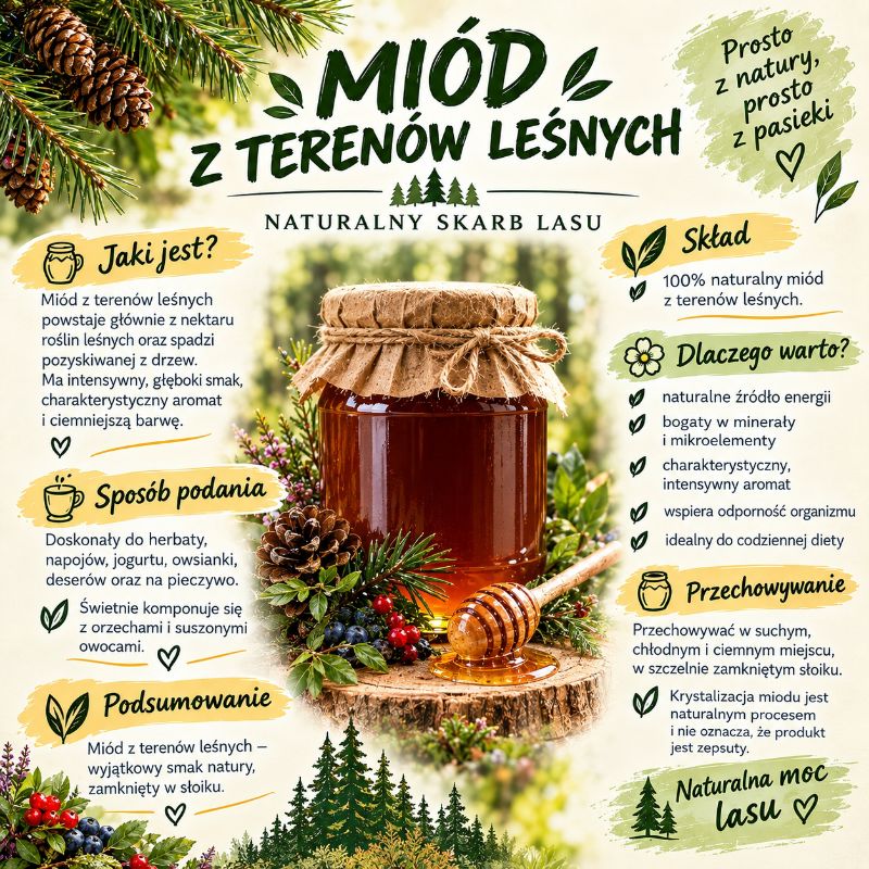 Miód z terenów leśnych