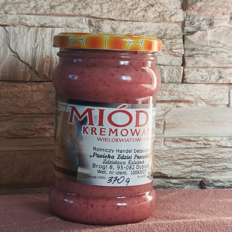 Miód kremowany z wiśnią