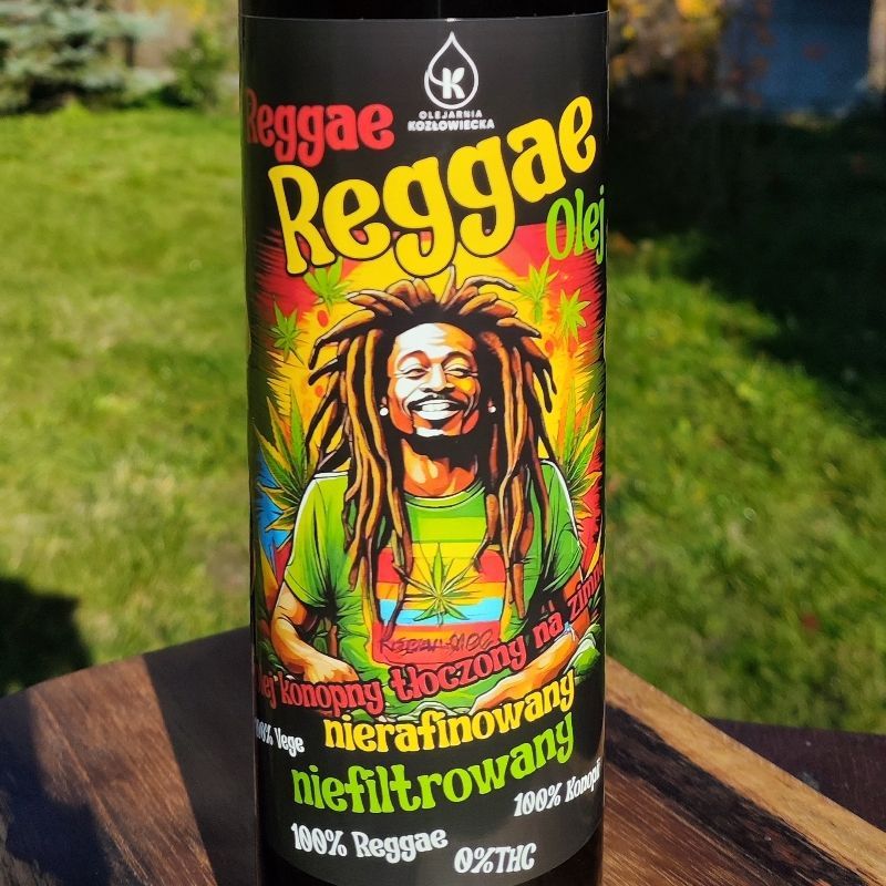 Reggae Reggae Olej z konopii siewnej tłoczony na zimno 