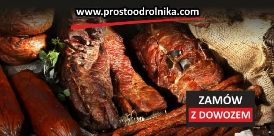 Baner sklepu Mięso wędliny Grzegorz Kamiński prosto od rolnika — Rzeki Wielkie, Polska