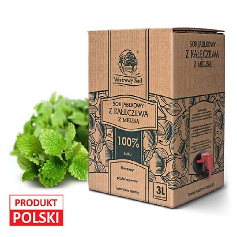 Sok jabłkowy z melisą 3l
