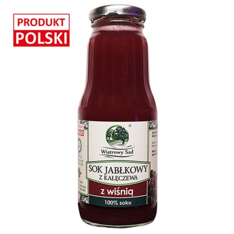 Sok jabłkowy z wiśnią 300ml