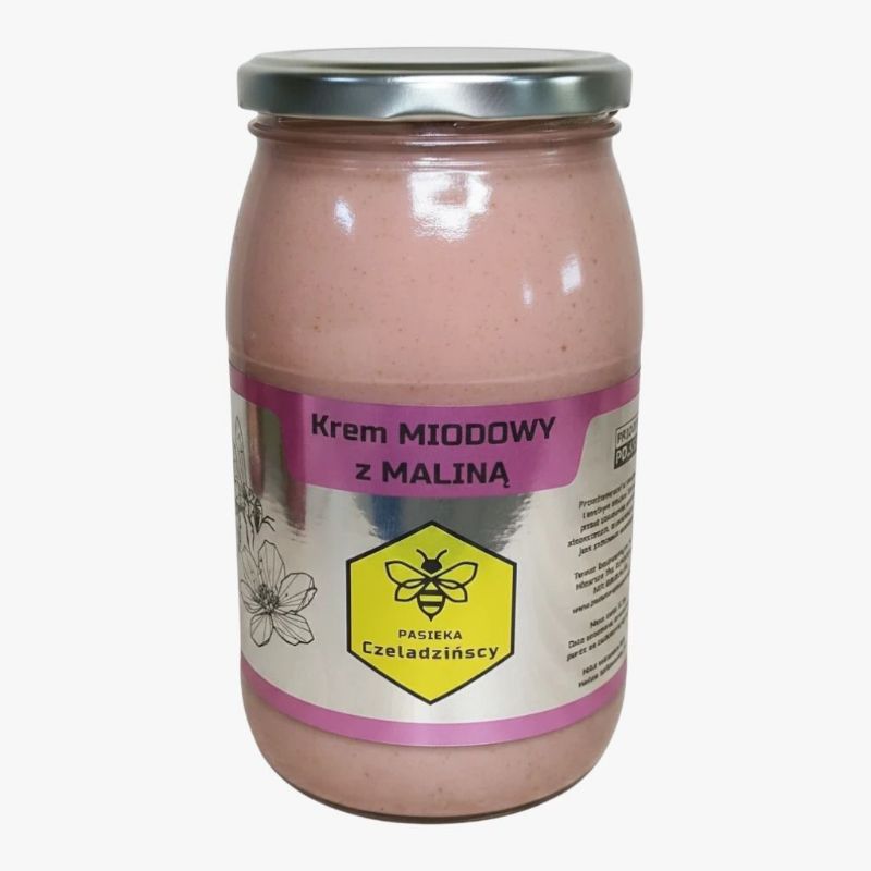 Krem MIODOWY z MALINĄ 1,2kg