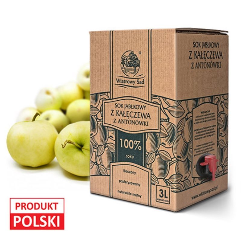 Sok jabłkowy z antonówki 3l