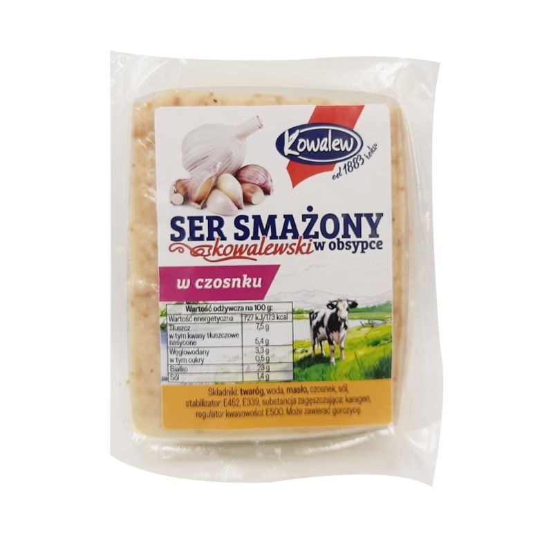 Ser smażony kowalewski w czosnku