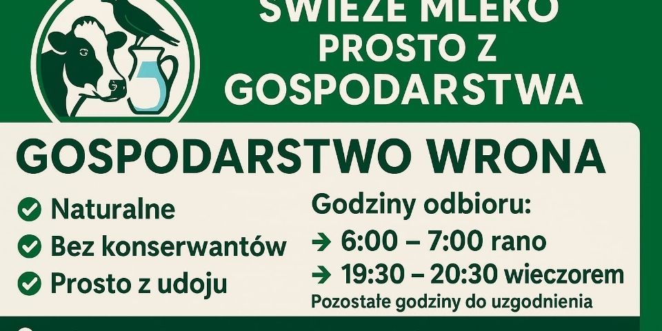 Baner sklepu Gospodarstwo Rolne Wrona Małgorzata  — Wieprz, Polska