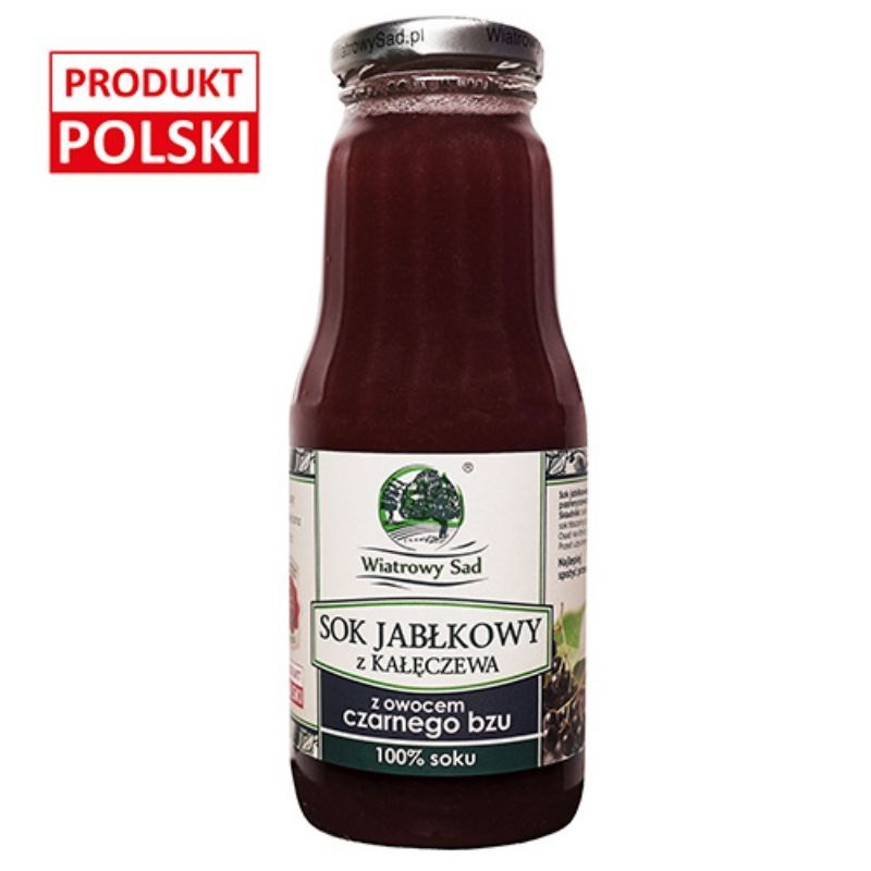 Sok jabłkowy z owocem czarnego bzu 300ml