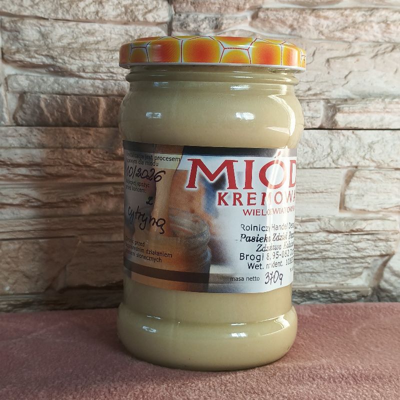 Miód kremowany z cytryną