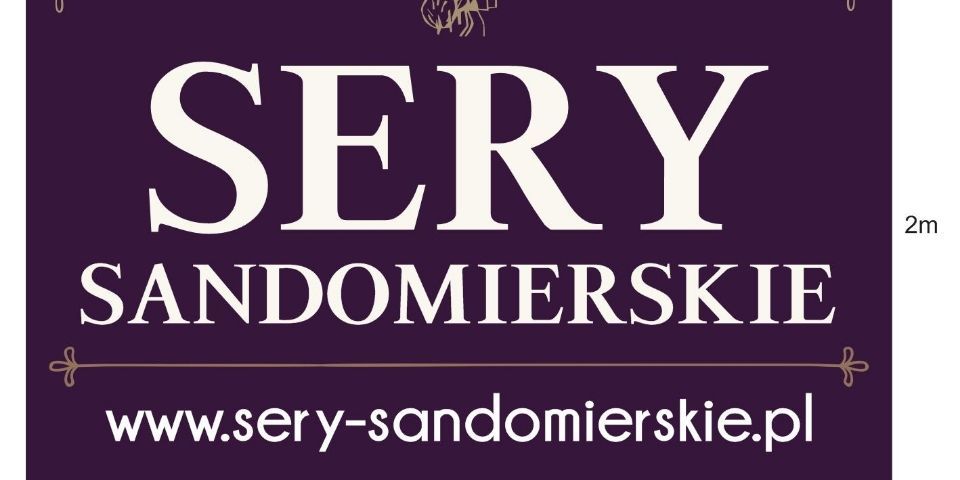 Baner sklepu Sandomierski sery dlugodojrzewajace  — Drygulec 3, Polska