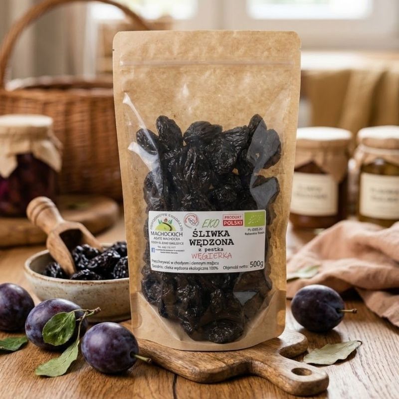 Śliwka wędzona z pestką EKO 500g
