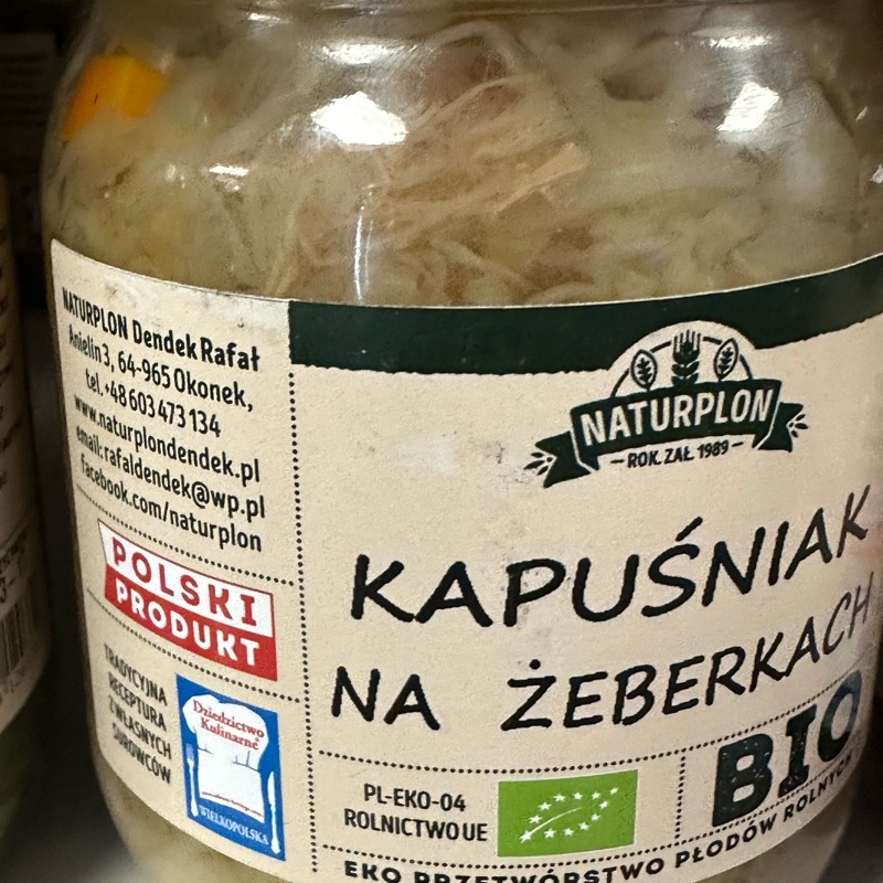 Kapuśniak na żeberkach Bio 540ml