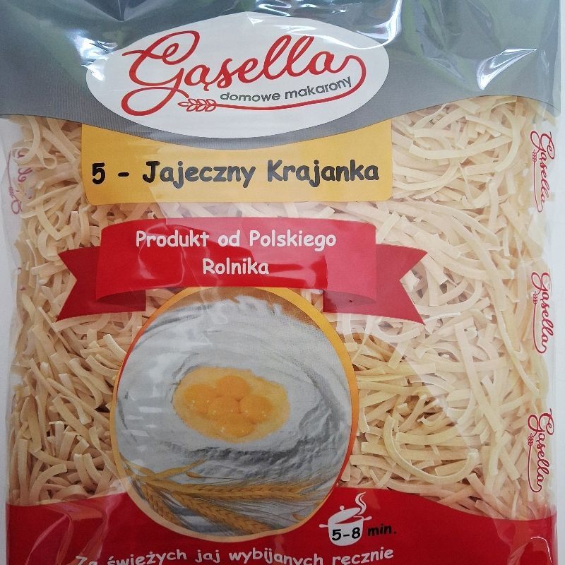 Gąsella Makaron 5-jajeczny KRAJANKA 500g