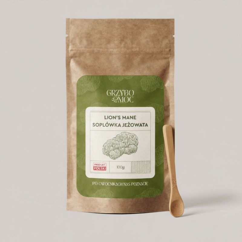Polska Soplówka Jeżowata Lion's Mane - suszona i mielona 100g.
