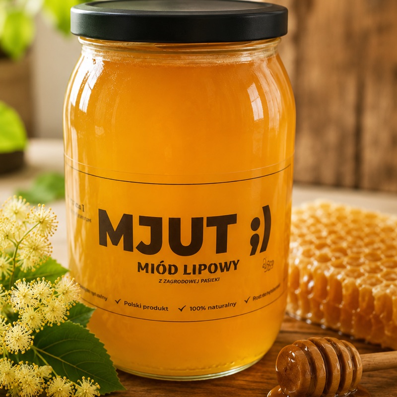 Miód lipowy 0,9 kg