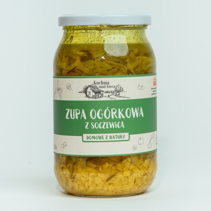 Zupa ogórkowa z soczewicą 900 ml