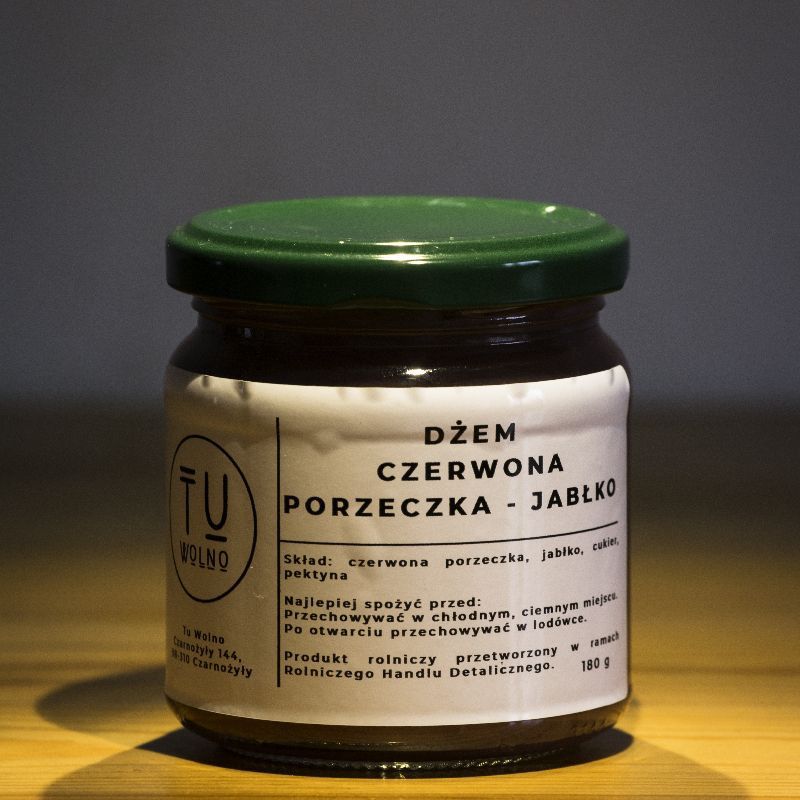 Dżem czerwona porzeczka - jabłko