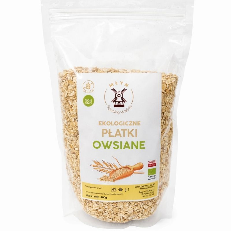 Ekologiczne płatki owsiane bezglutenowe