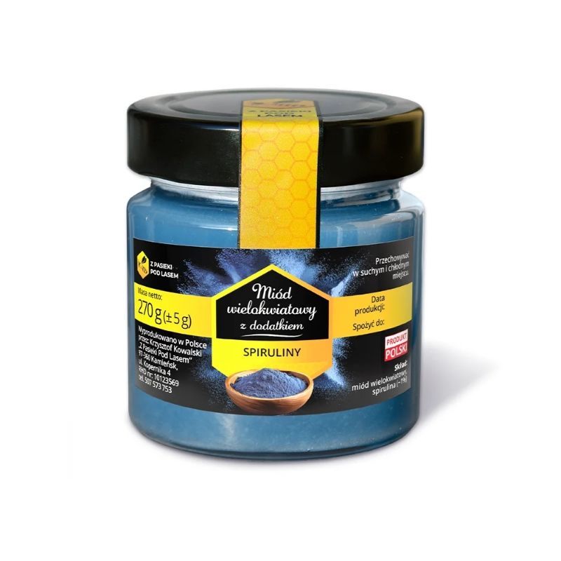 Miód ze spiruliną 270g