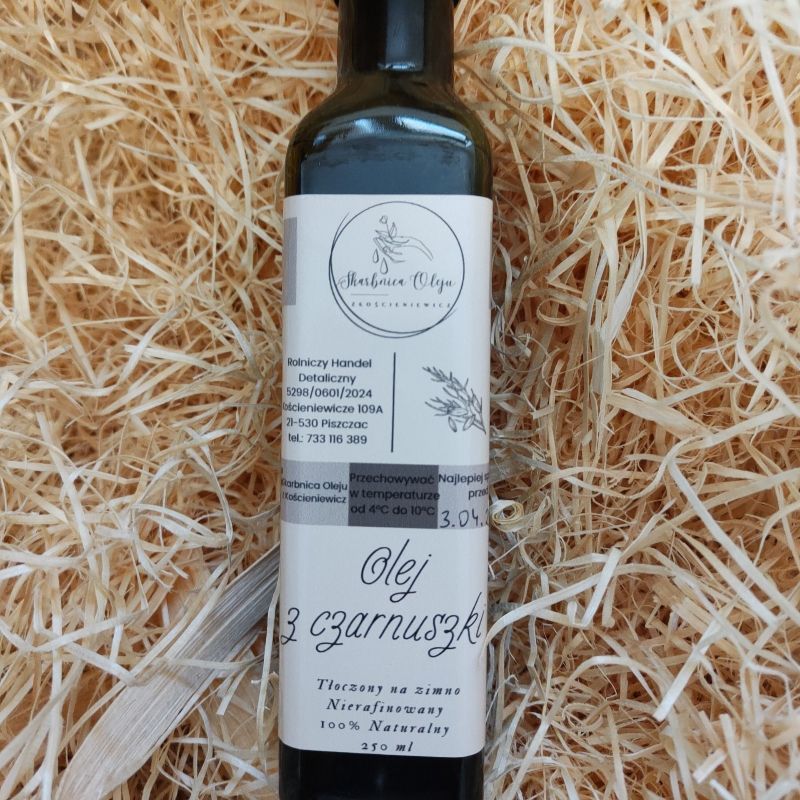 Olej z czarnuszki 250ml tłoczony na zimno