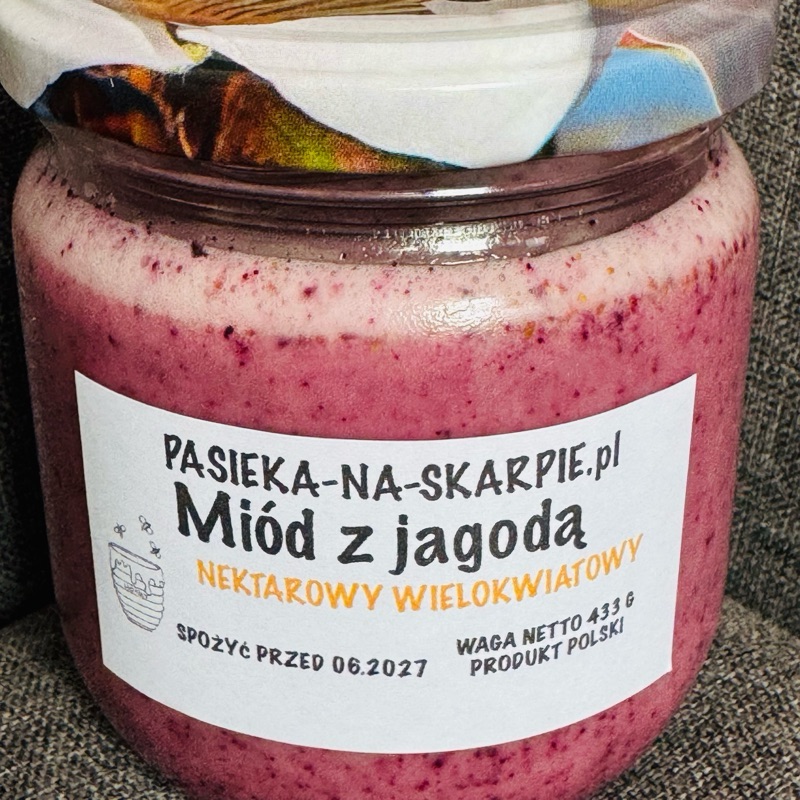 Miód leśny z jagodą
