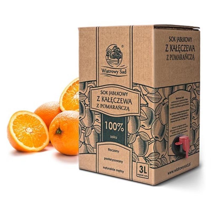 Sok jabłkowy z pomarańczą 3l