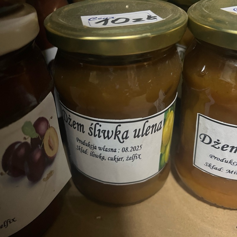 Dżem śliwkowy odm. Ulena żółta 15% cukru