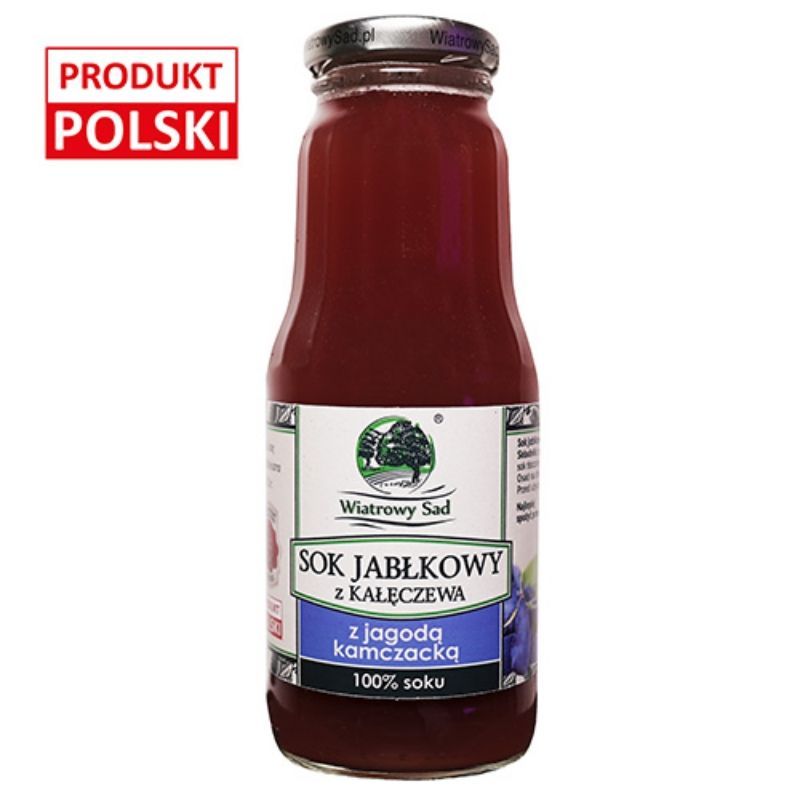 Sok jabłkowy z jagodą kamczacką 300ml