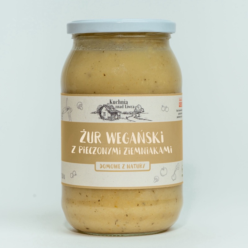 Żur wegański z pieczonymi ziemniakami 900 ml