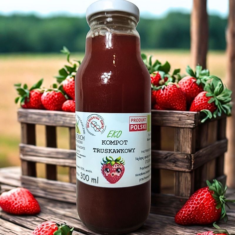 Kompot z truskawek (bez dodatku cukru)