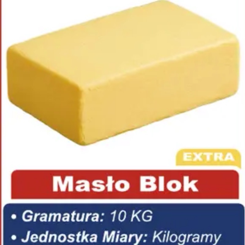 Masło EXTRA BLOK 10kg HURT