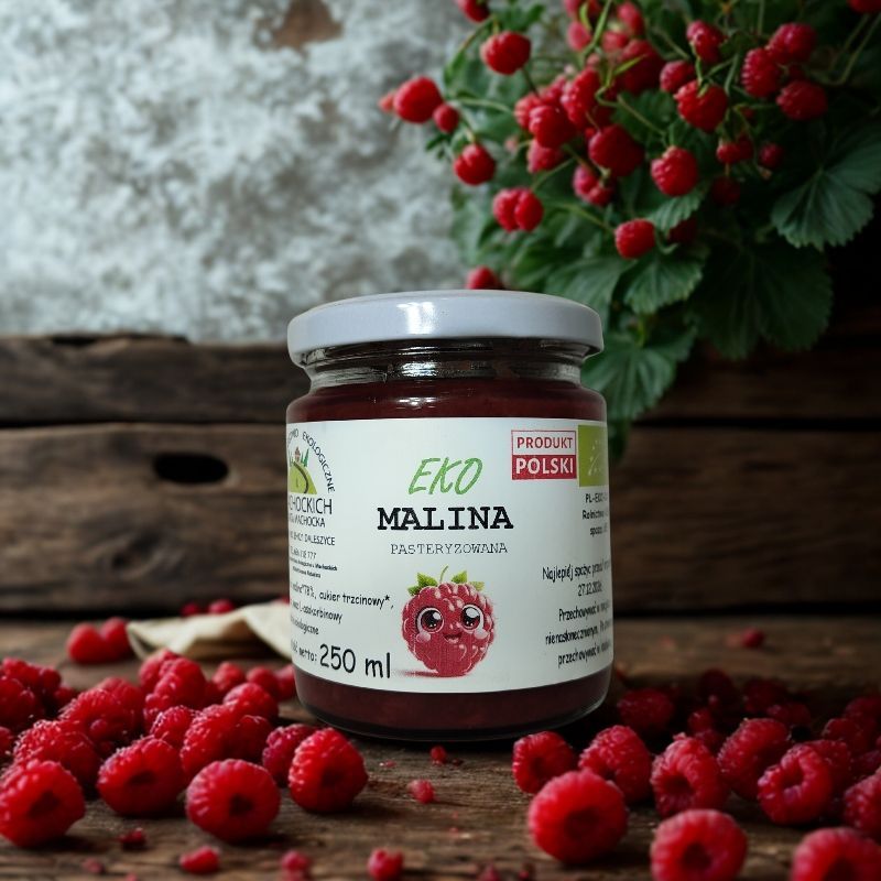 Dżem malinowy ekologiczny
