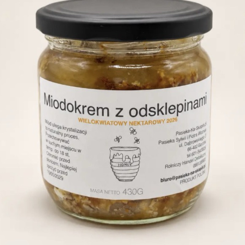 Miód z odsklepinami 430 g