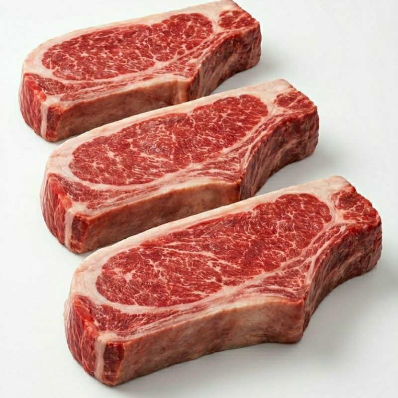 Steki z rostbefu 3 sztuki, Bone-in strip steak